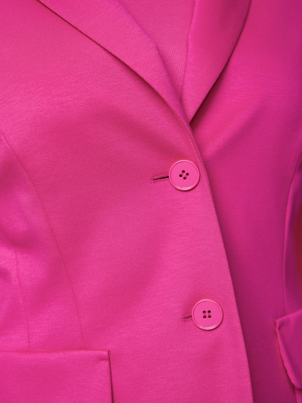 Blazer cintré en stretch à revers