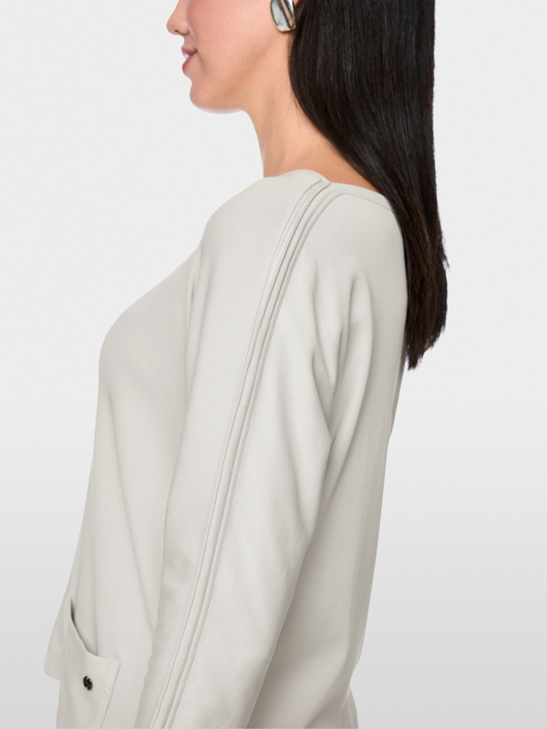 T-shirt en coton stretch à manches 3/4