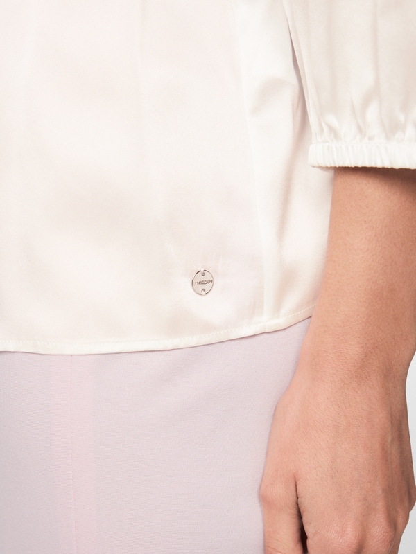 Silk blouse with 3/4 sleeves