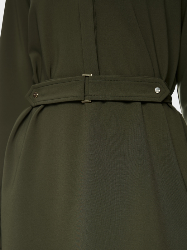 Mini dress with belt