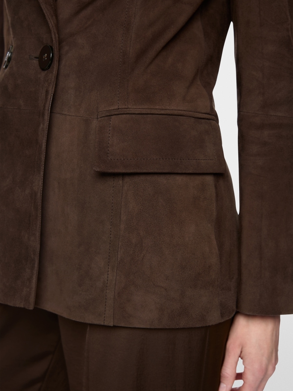 Suede blazer
