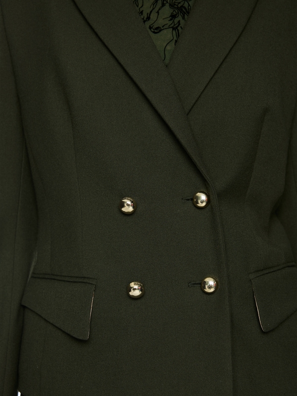 Fitted double-breasted blazer