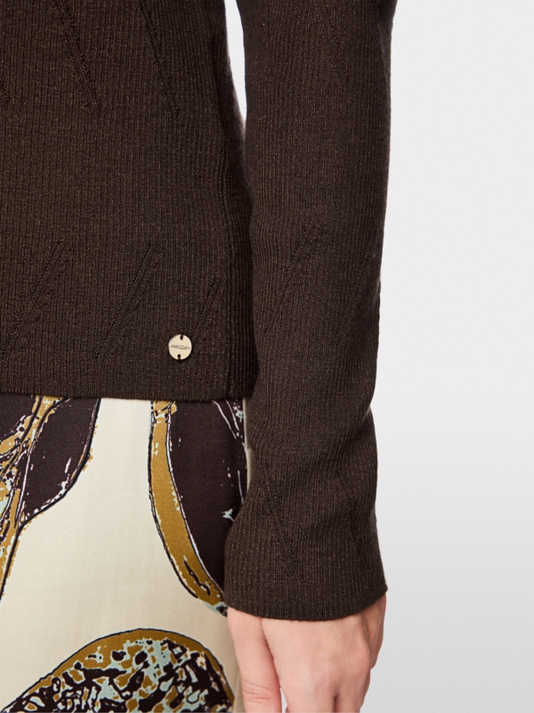 Cardigan with lurex sheen