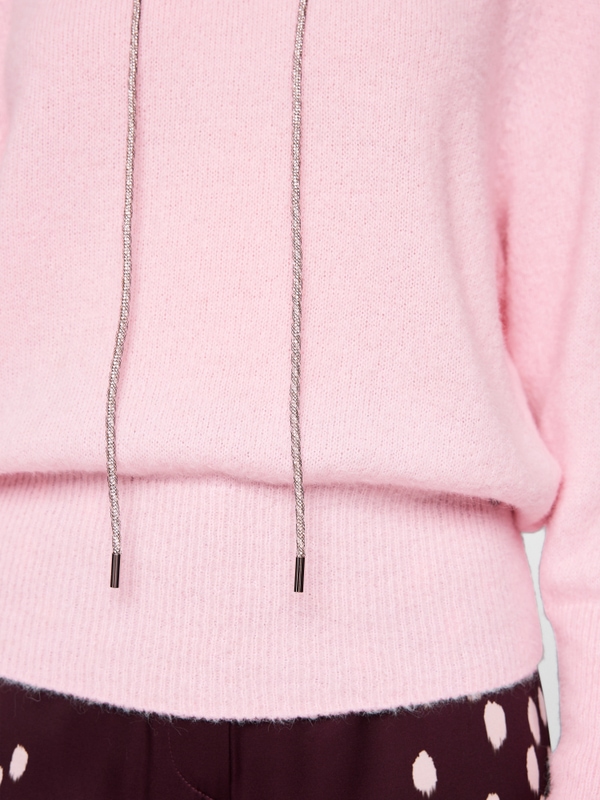 ‘Knitted in Germany’ hooded jumper