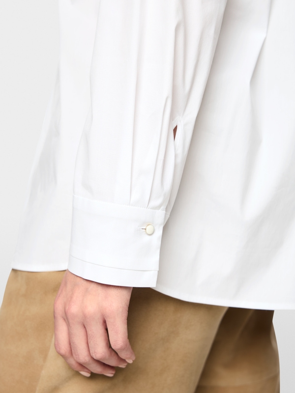 Blouse in lightweight stretch cotton