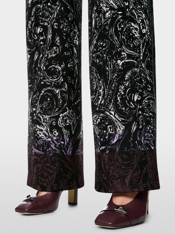 WINDER all-over print wide fit trousers
