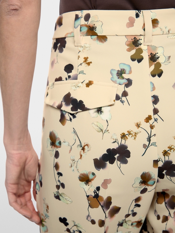 Faqus floral print trousers