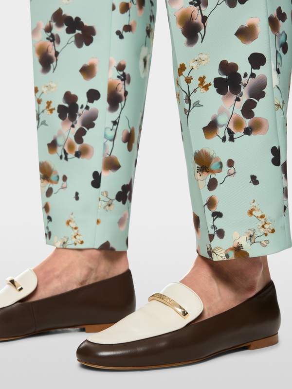 Faqus floral print trousers