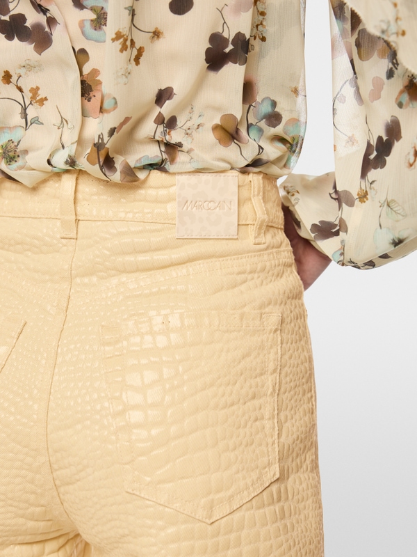 FEURA crocodile effect jeans