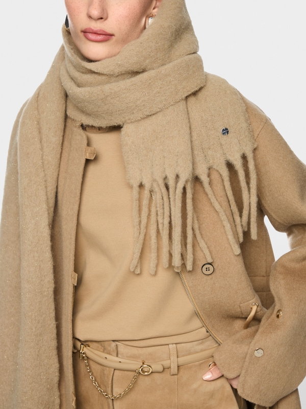 Alpaca wool blend scarf