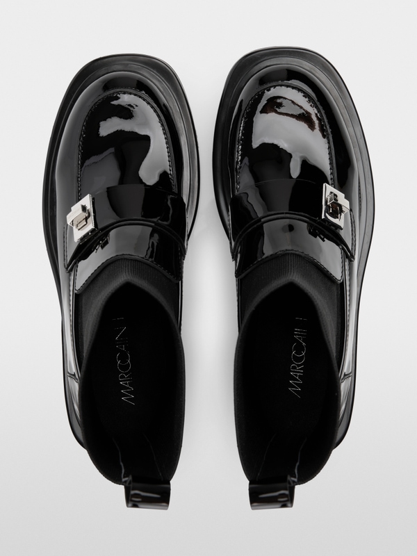 Loafer boots with elasticated upper