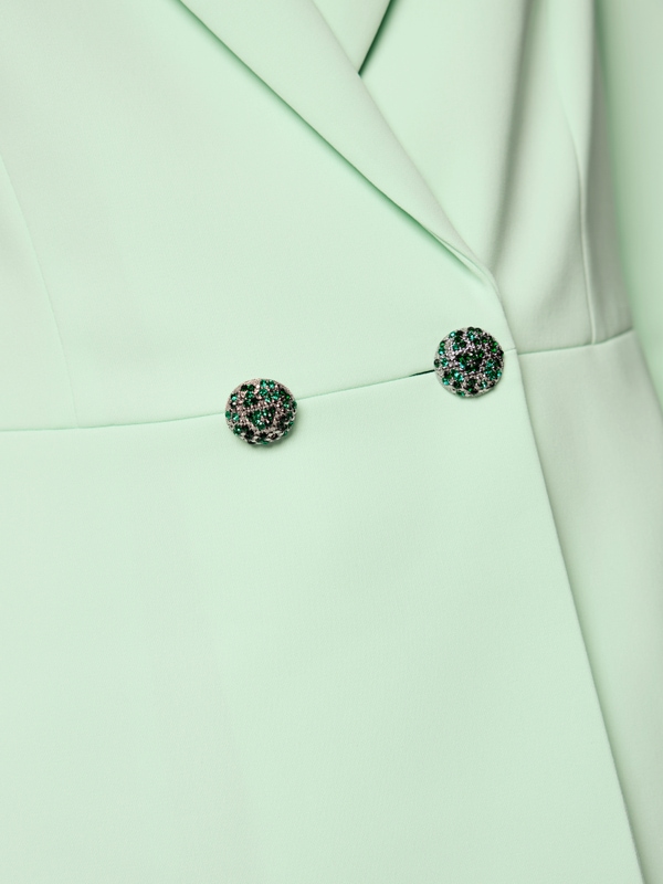 Double-breasted fancy buttons blazer