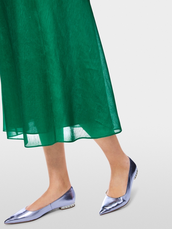 Midi skirt with floral print
