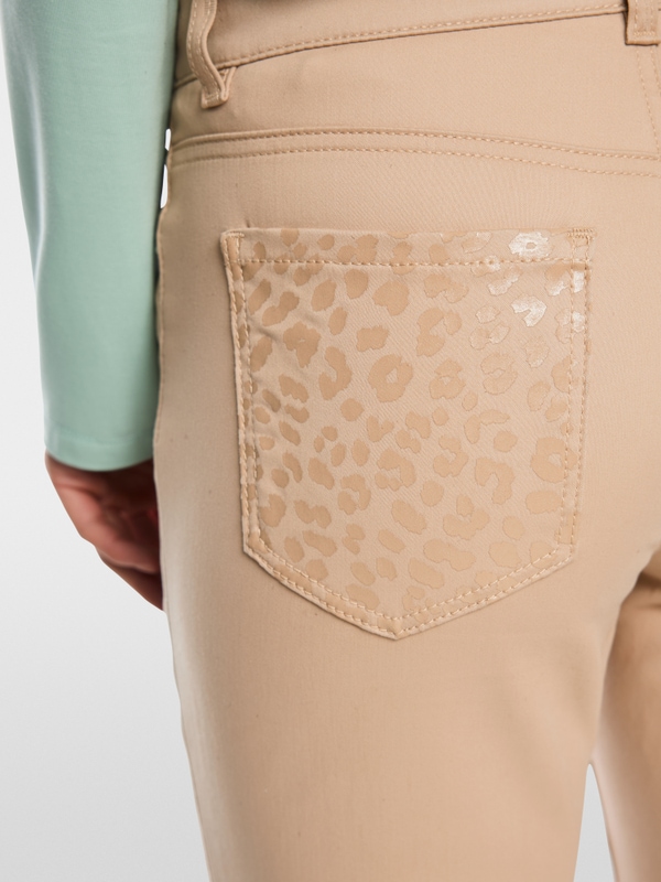 SILEA slim fit cropped-cut trousers