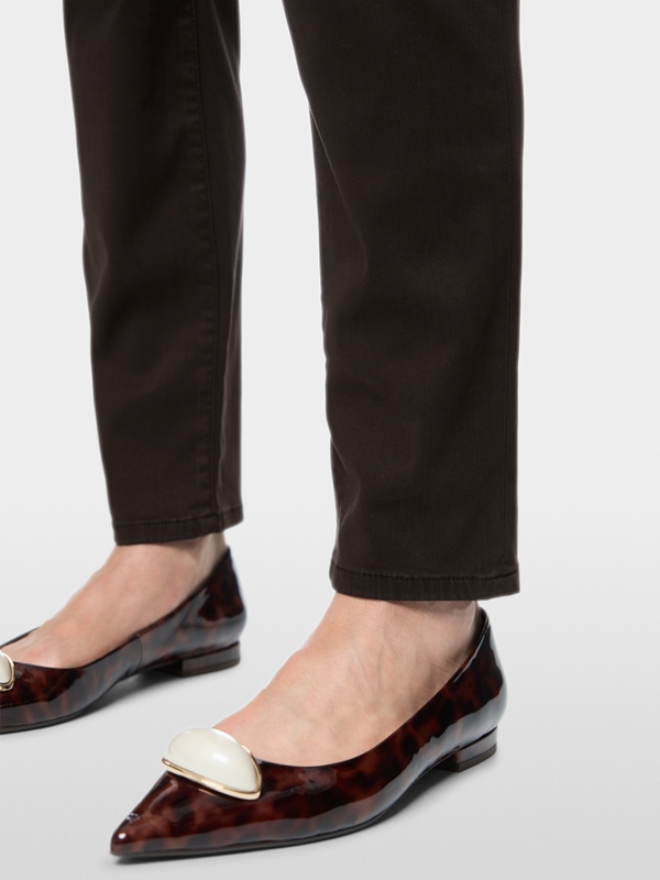SILEA slim fit cropped-cut trousers