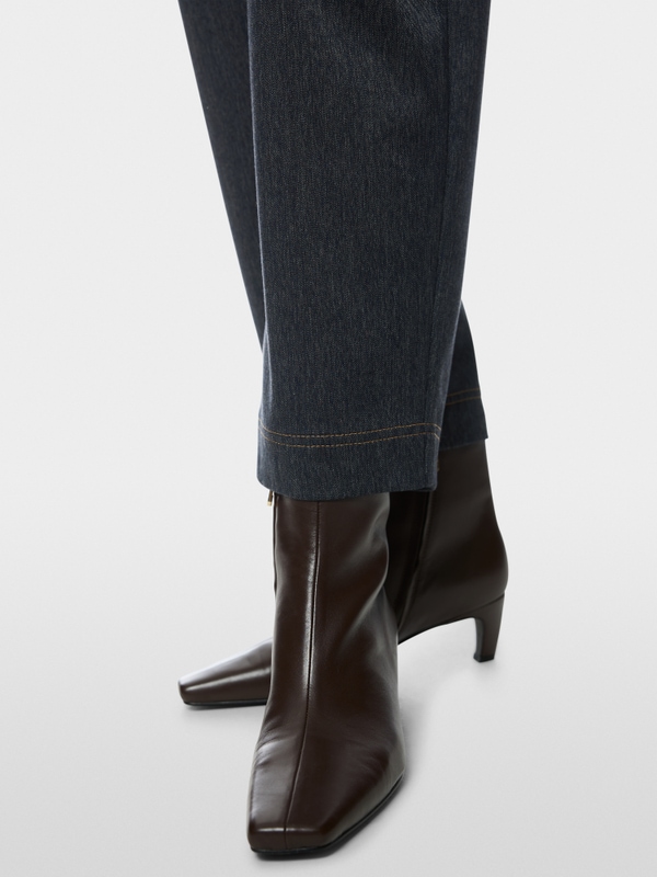 WELS wide fit pleated trousers