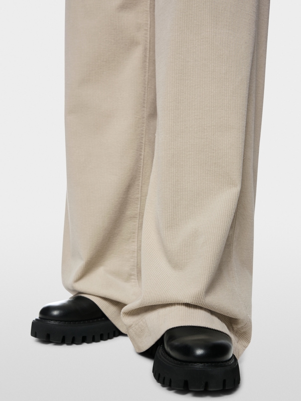 WARRI wide fit corduroy trousers