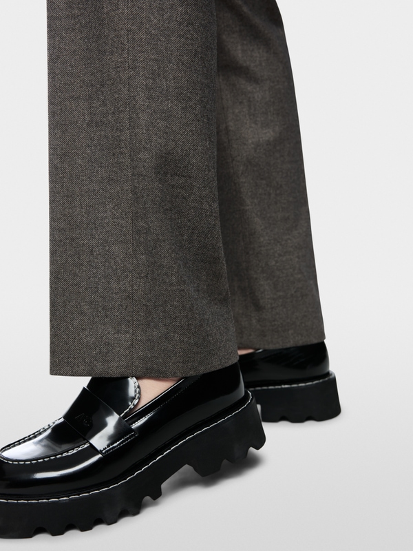 FENDOU feminine fit fabric trousers