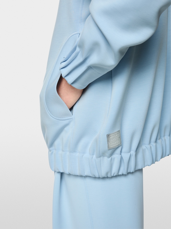 Oversized jersey jacket
