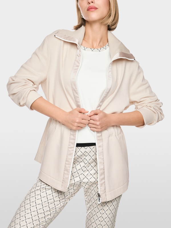 Veste en coton mélangé avec col roulé