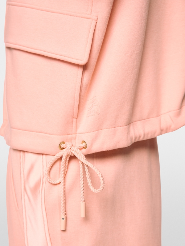Gilet en mélange de coton à col camionneur