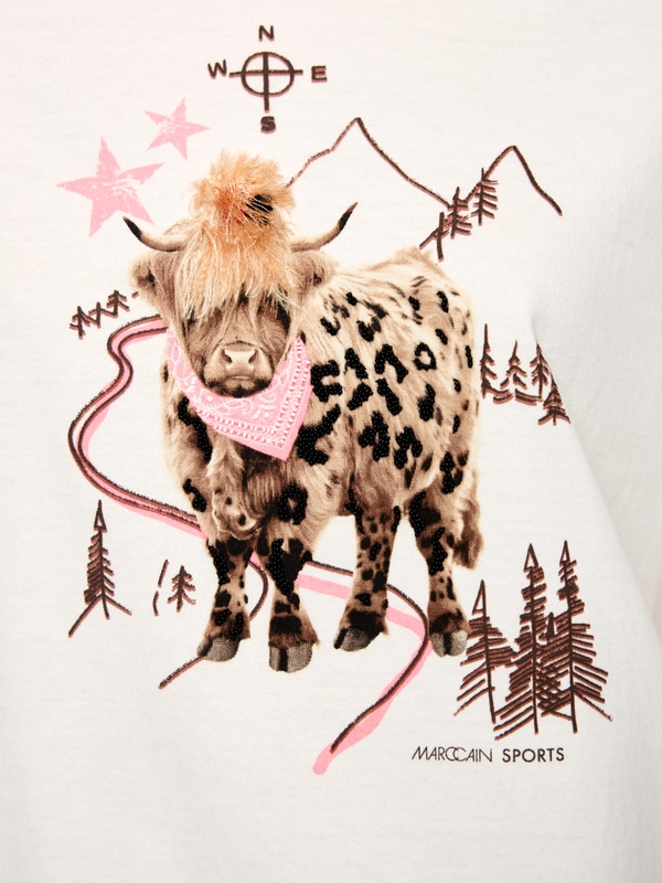 Printed cotton T-shirt