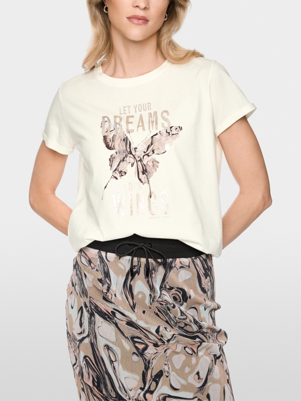 Cotton T-shirt with sequins