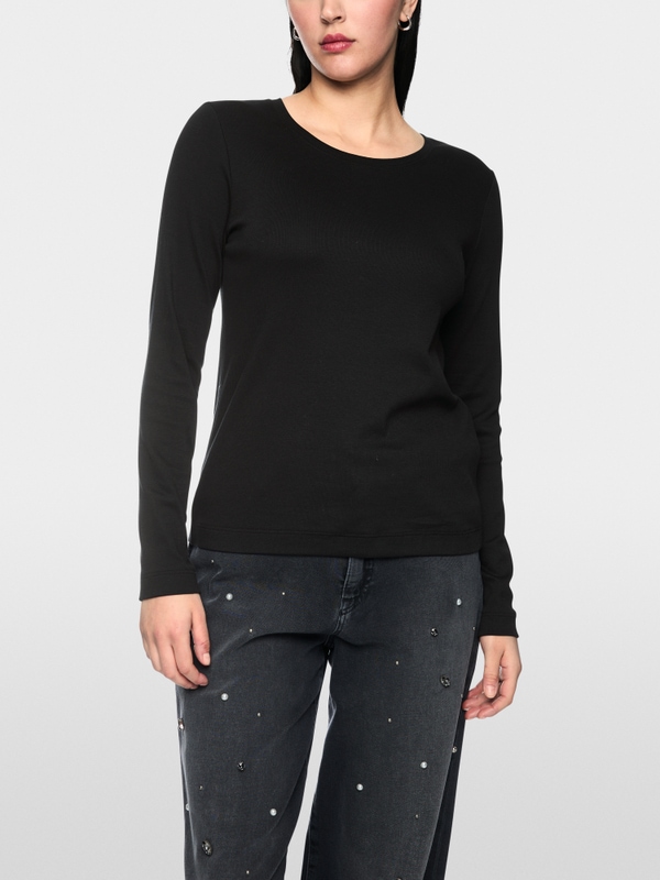 Ribbed knit shirt