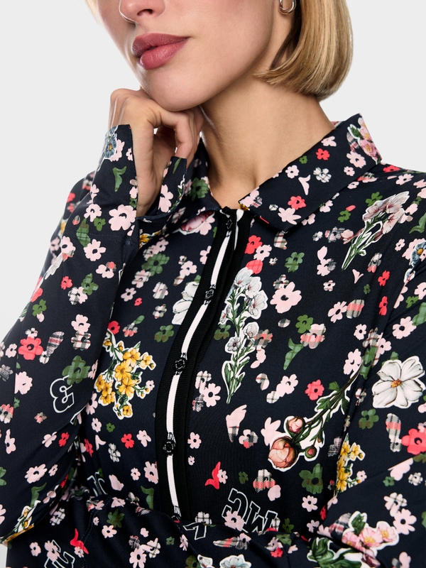 Blouse with all-over print