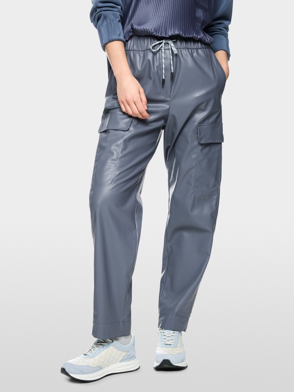 WUXI faux leather trousers