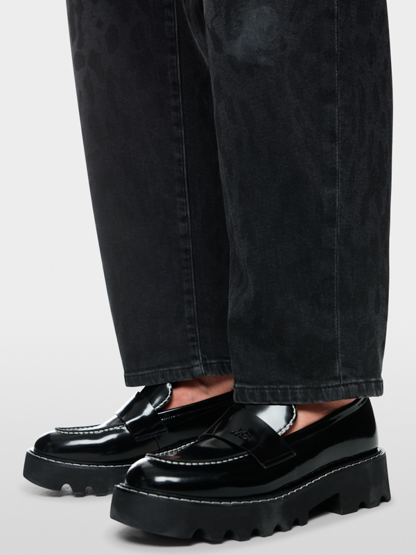 RUMA jeans with leopard print