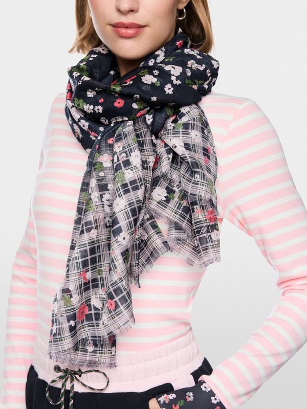 Écharpe à motif floral