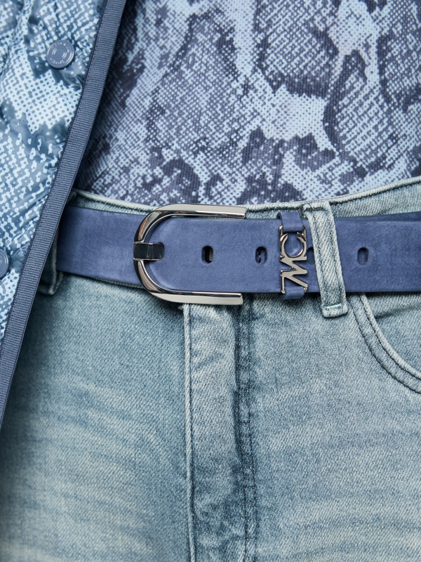 Suede belt