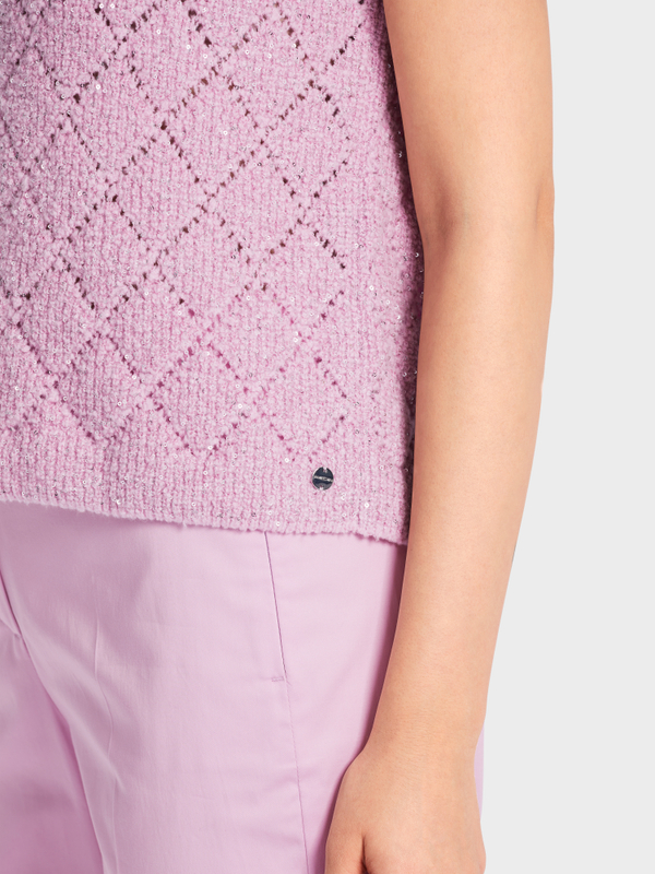 Slipover met ruiten Knitted in Germany