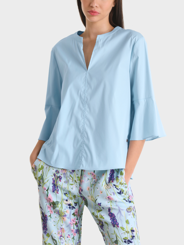 Marc Cain Collections Off White Blouse With Flounces WC 51.27 W44 COL 110