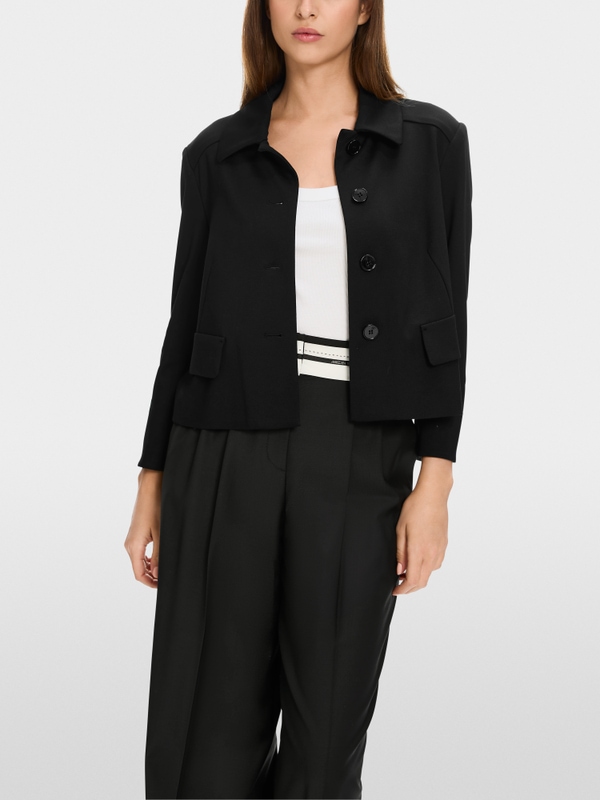 Veste courte manches fendues