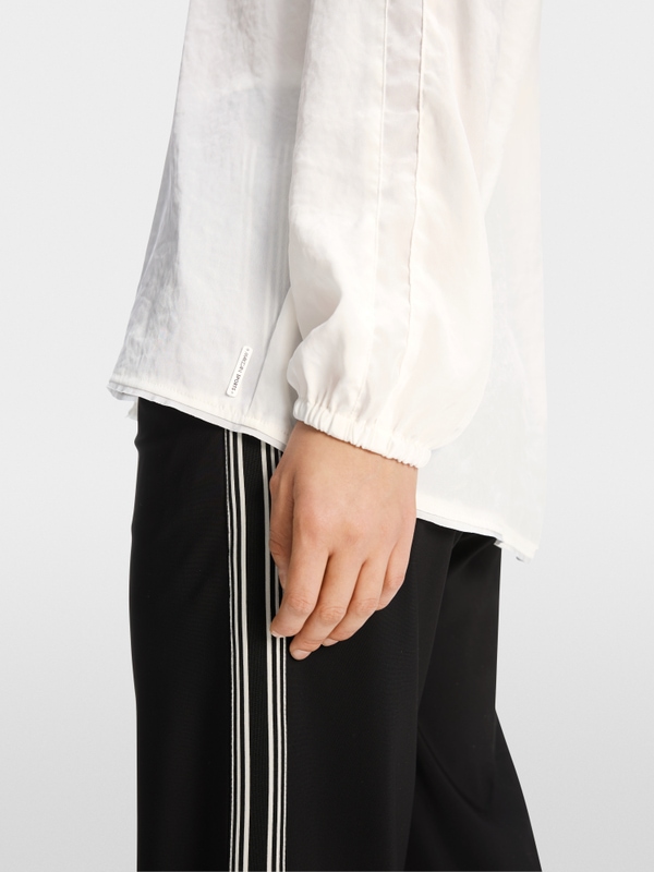 Lichtgewicht overhemdblouse effen kleur