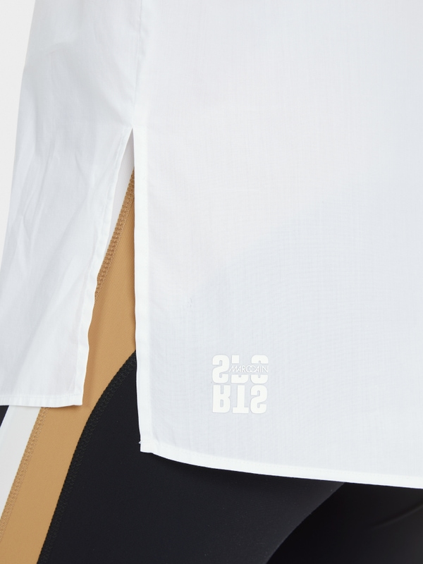 Loose solid blouse – "Rethink Together"