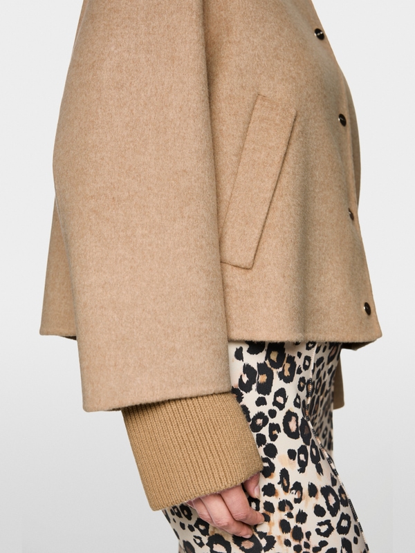 Veste oversize à manches côtelées