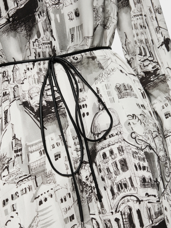 Robe imprimée en viscose