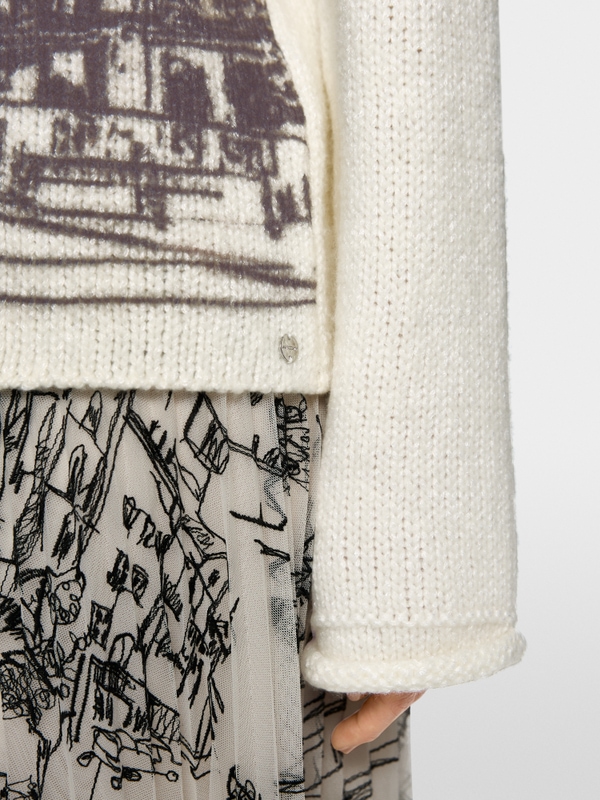 Knitted in Germany jumper with motif