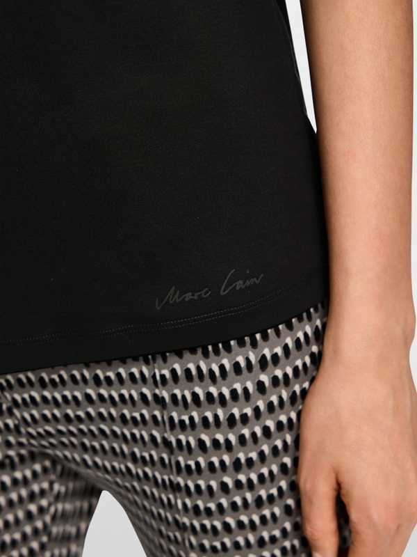 T-shirt avec fleurs scintillantes