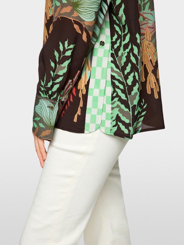 Leichte Bluse mit floralem Print