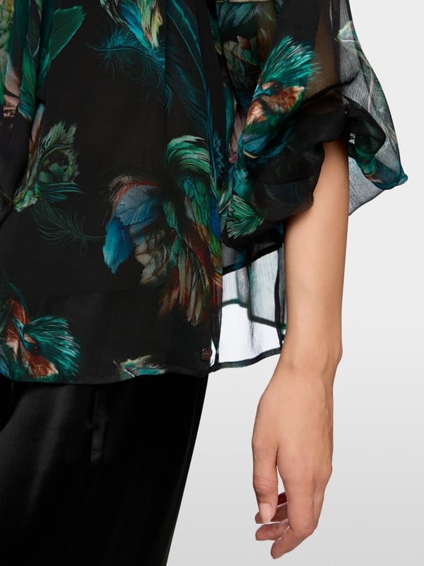 Transparente Bluse aus Viskose