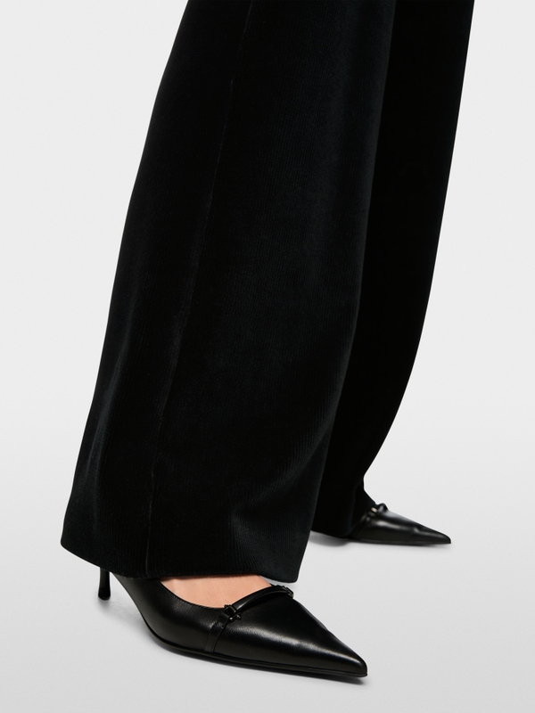 Wijde corduroy broek WELKOM