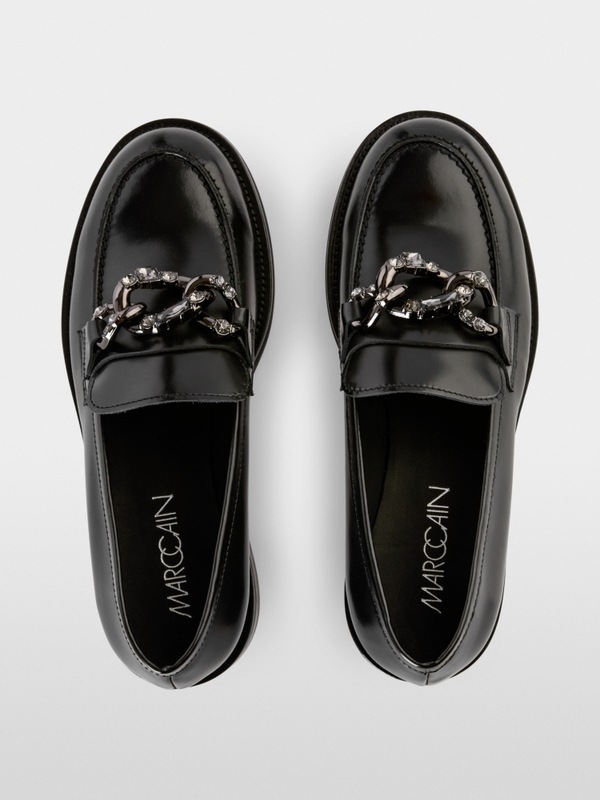 Mocassins avec détail métallique scintillant
