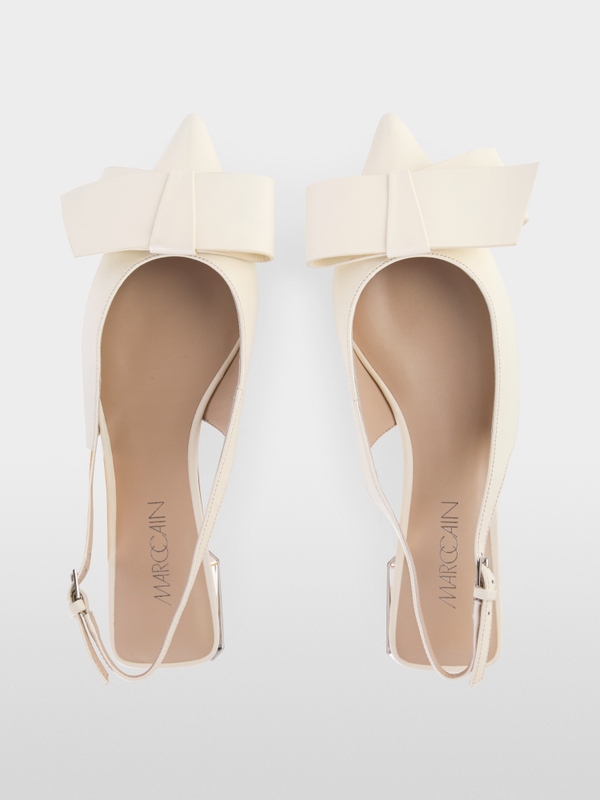 Sling ballerinas with bow