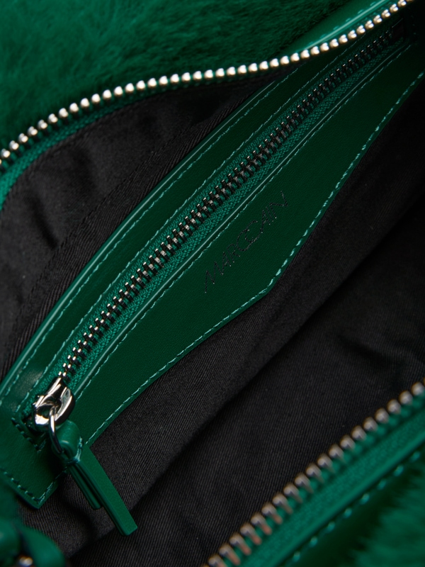 Sac à bandoulière en fausse fourrure