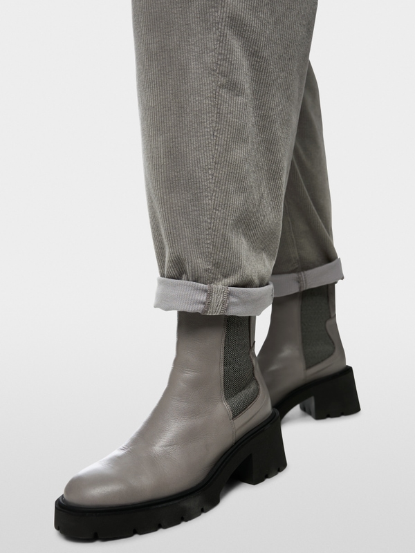 Pantalon en velours côtelé RUMA, forme en O