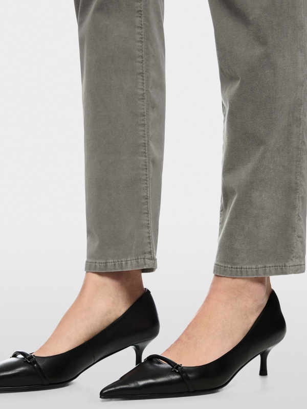 SILEA slim fit velvet trousers